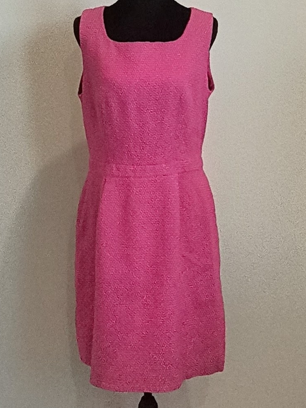 The Limited Vibrant Pink Sleeveless Midi Dress